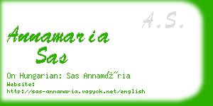 annamaria sas business card